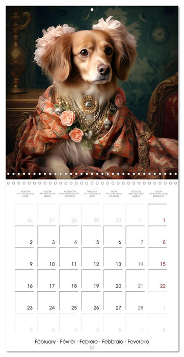 Des chiens stylés (CALVENDO Calendrier mensuel 2026)
