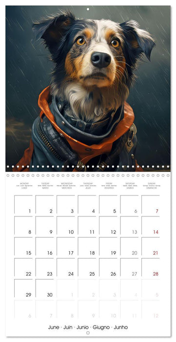 Des chiens stylés (CALVENDO Calendrier mensuel 2026)