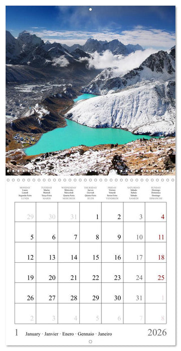 Himalayas, Adventure in the mountains (CALVENDO Monthly Calendar 2026)