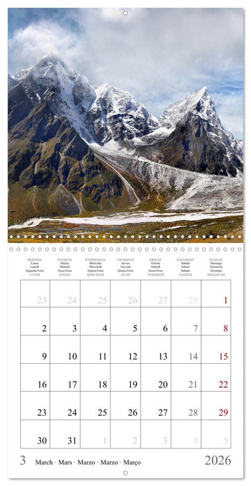 Himalayas, Adventure in the mountains (CALVENDO Monthly Calendar 2026)