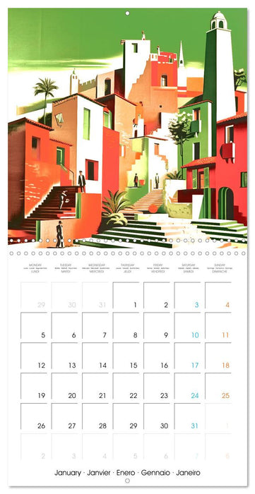 Illustrations promontoires (CALVENDO Calendrier mensuel 2026)