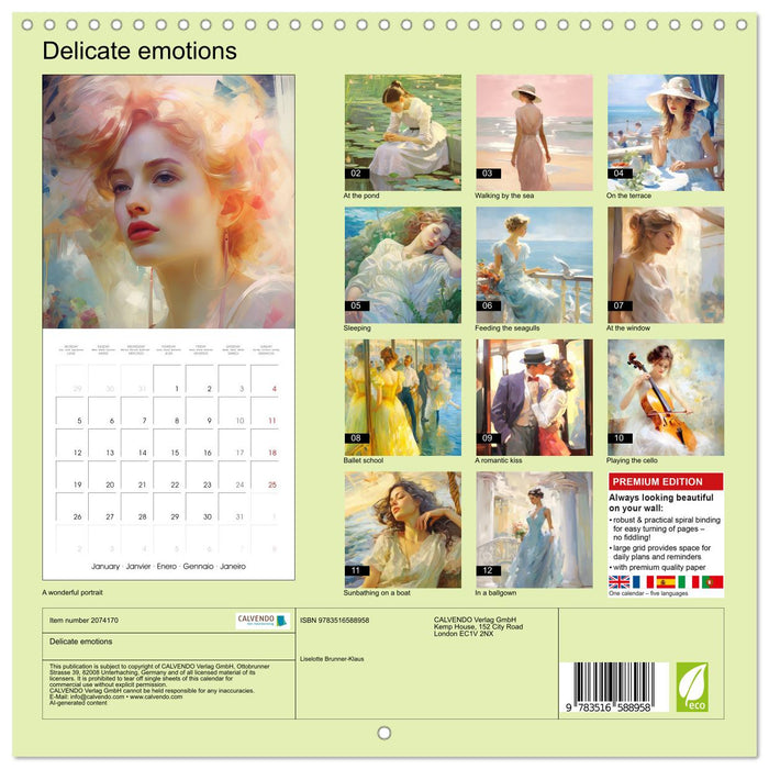 Delicate emotions (CALVENDO Monthly Calendar 2026)