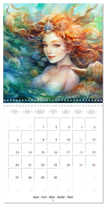 Sirènes magiques (CALVENDO Calendrier mensuel 2026)