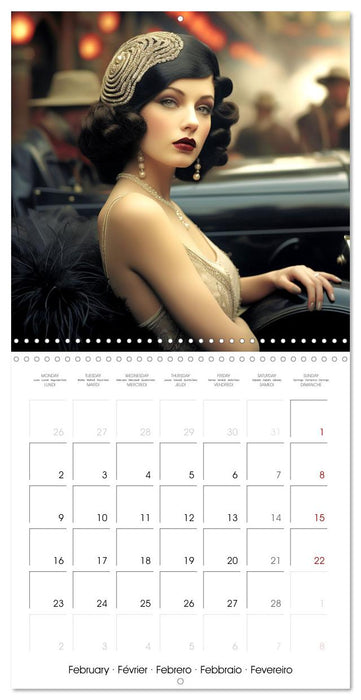 Grâce des années 30 (CALVENDO Calendrier mensuel 2026)