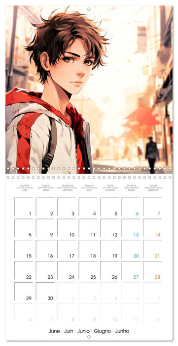 Manga boys (CALVENDO Calendrier mensuel 2026)