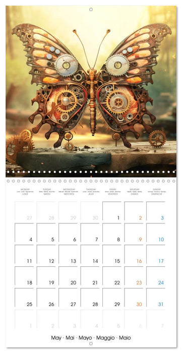 Créatures rétro-mécaniques (CALVENDO Calendrier mensuel 2026)