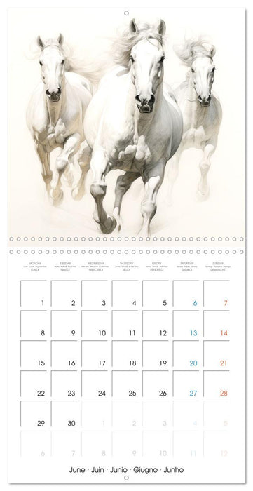 Élégance équine (CALVENDO Calendrier mensuel 2026)
