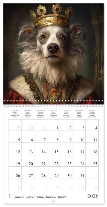 Fairy tale heroes with a wet nose (CALVENDO Monthly Calendar 2026)