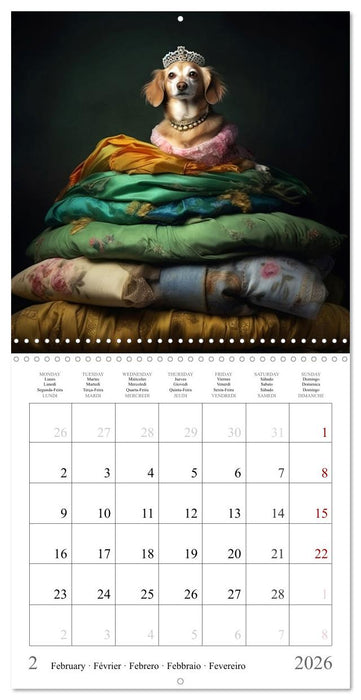 Fairy tale heroes with a wet nose (CALVENDO Monthly Calendar 2026)