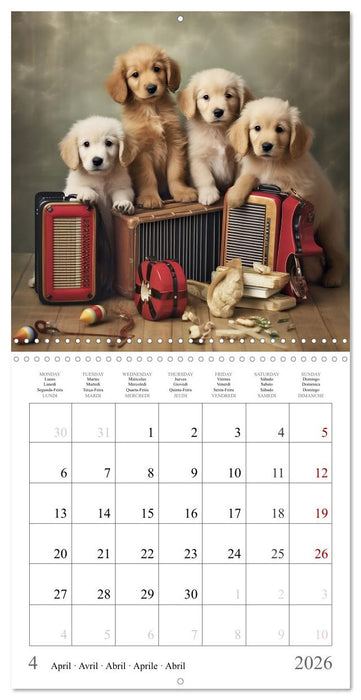 Fairy tale heroes with a wet nose (CALVENDO Monthly Calendar 2026)