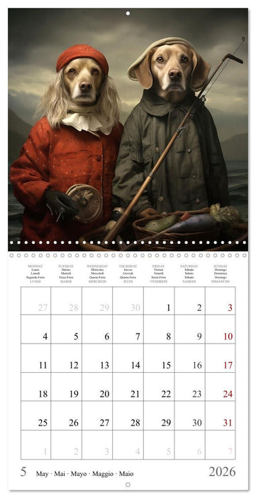 Fairy tale heroes with a wet nose (CALVENDO Monthly Calendar 2026)