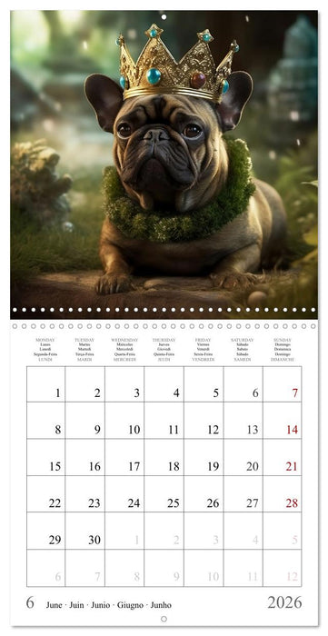 Fairy tale heroes with a wet nose (CALVENDO Monthly Calendar 2026)