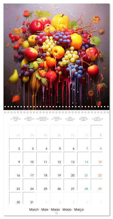 Splash fruité (CALVENDO Calendrier mensuel 2026)