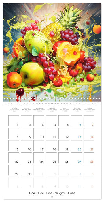Splash fruité (CALVENDO Calendrier mensuel 2026)