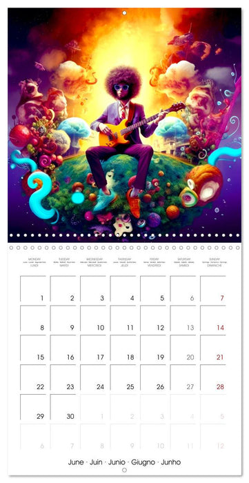 Vibrant Music (CALVENDO Monthly Calendar 2026)
