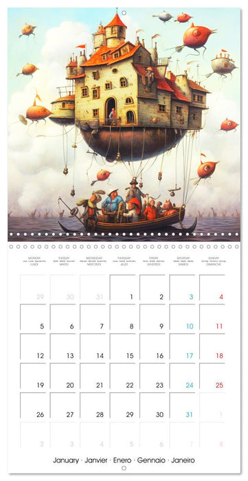 Élévation dans les airs (CALVENDO Calendrier mensuel 2026)