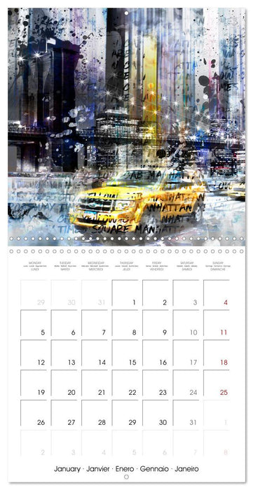 URBAN ART Amazing Cityscapes (CALVENDO Monthly Calendar 2026)
