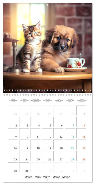 Mignon duo (CALVENDO Calendrier mensuel 2026)