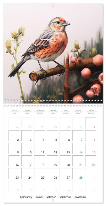 Ailes en scène (CALVENDO Calendrier mensuel 2026)