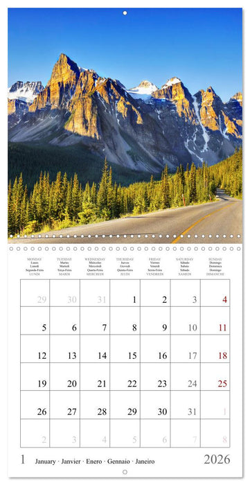 Canada, National Parks Road Trip (CALVENDO Monthly Calendar 2026)