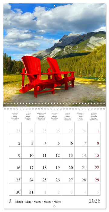 Canada, National Parks Road Trip (CALVENDO Monthly Calendar 2026)