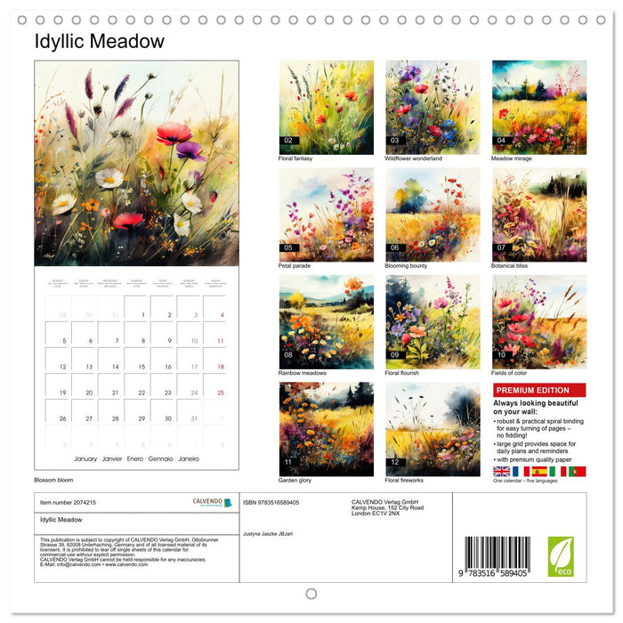 Idyllic Meadow (CALVENDO Monthly Calendar 2026)