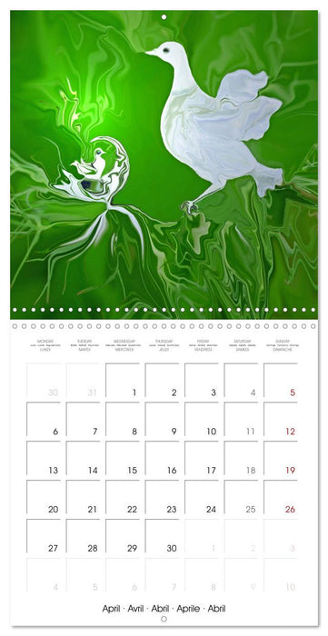 Des rêves féeriques - Peinture digitale (CALVENDO Calendrier mensuel 2026)