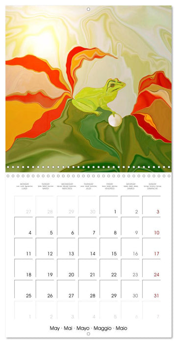 Des rêves féeriques - Peinture digitale (CALVENDO Calendrier mensuel 2026)