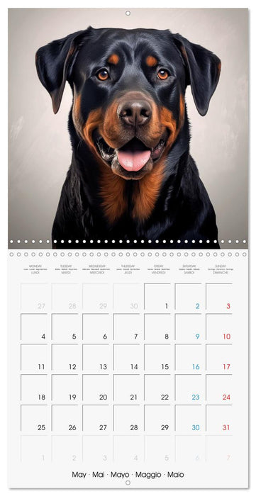 Portraits de grands chiens (CALVENDO Calendrier mensuel 2026)