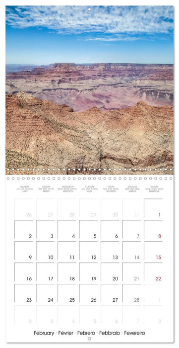 GRAND CANYON Magnificent views (CALVENDO Monthly Calendar 2026)