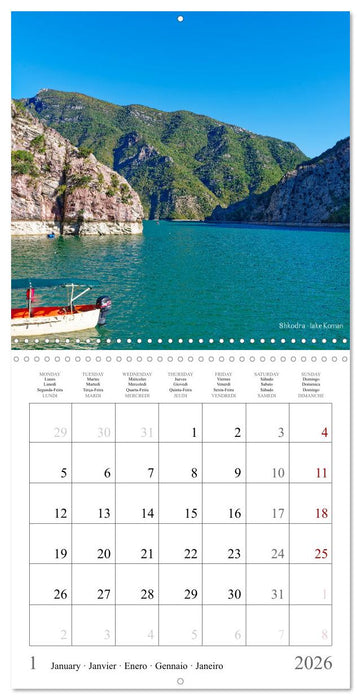 Albania - The Unknown beauty (CALVENDO Monthly Calendar 2026)