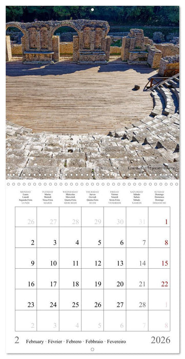 Albania - The Unknown beauty (CALVENDO Monthly Calendar 2026)