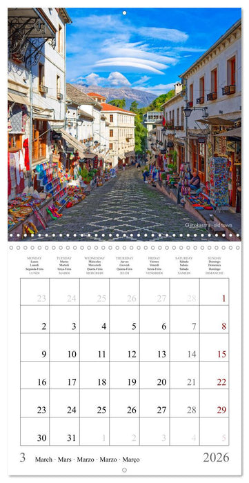 Albania - The Unknown beauty (CALVENDO Monthly Calendar 2026)