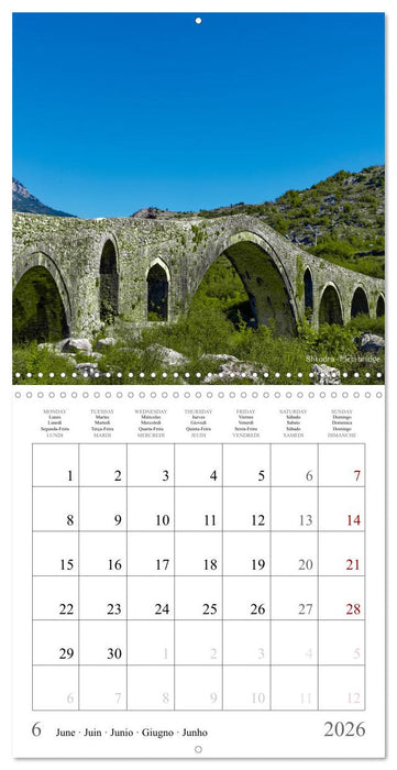 Albania - The Unknown beauty (CALVENDO Monthly Calendar 2026)