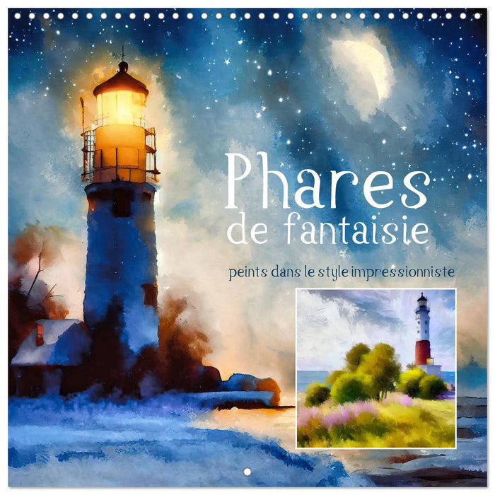 Phares de fantaisie (CALVENDO Calendrier mensuel 2026)