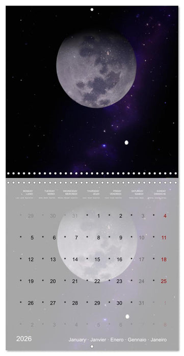 Galaxie cosmique (CALVENDO Calendrier mensuel 2026)