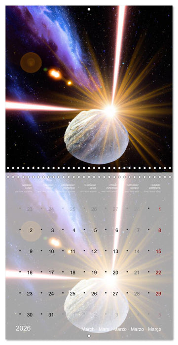 Galaxie cosmique (CALVENDO Calendrier mensuel 2026)