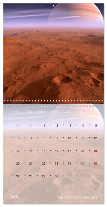 Galaxie cosmique (CALVENDO Calendrier mensuel 2026)