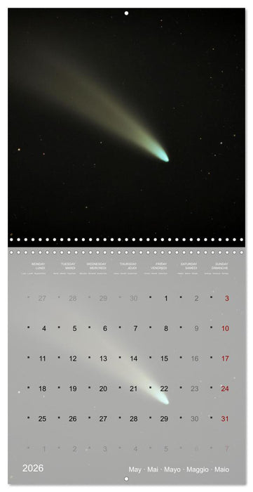 Galaxie cosmique (CALVENDO Calendrier mensuel 2026)