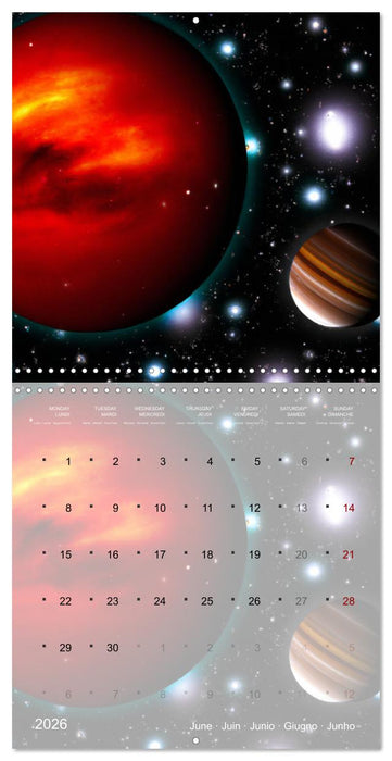 Galaxie cosmique (CALVENDO Calendrier mensuel 2026)