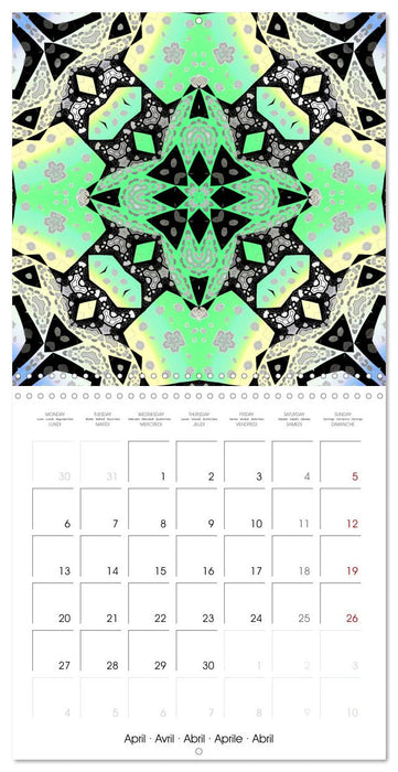 Mandalas Recherche intérieure (CALVENDO Calendrier mensuel 2026)