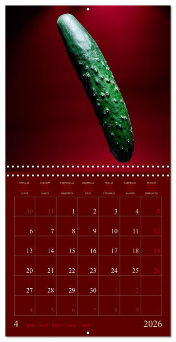 Les légumes hauts en couleur (CALVENDO Calendrier mensuel 2026)