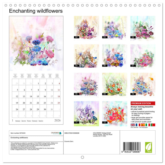 Enchanting wildflowers (CALVENDO Monthly Calendar 2026)