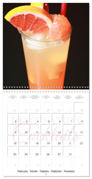 Destination cocktails (CALVENDO Calendrier mensuel 2026)