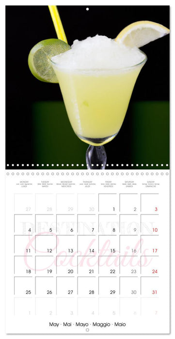 Destination cocktails (CALVENDO Calendrier mensuel 2026)