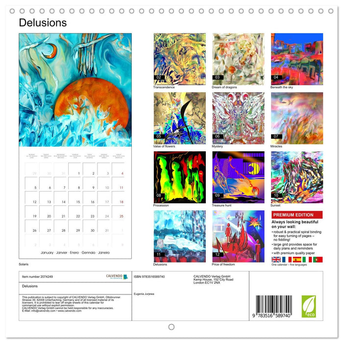Delusions (CALVENDO Monthly Calendar 2026)