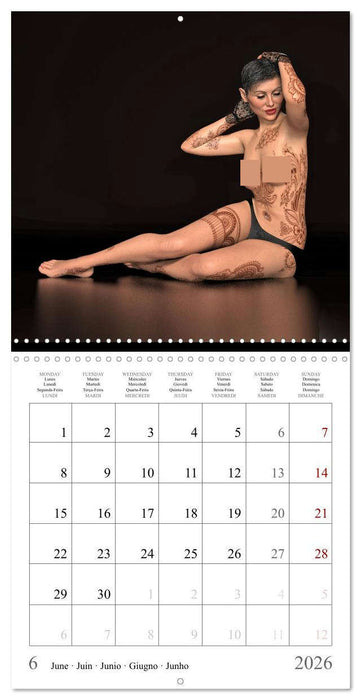 Tattoos on nice skin (CALVENDO Monthly Calendar 2026)