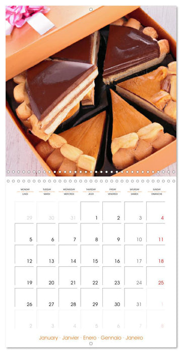 Art culinaire pâtisseries (CALVENDO Calendrier mensuel 2026)