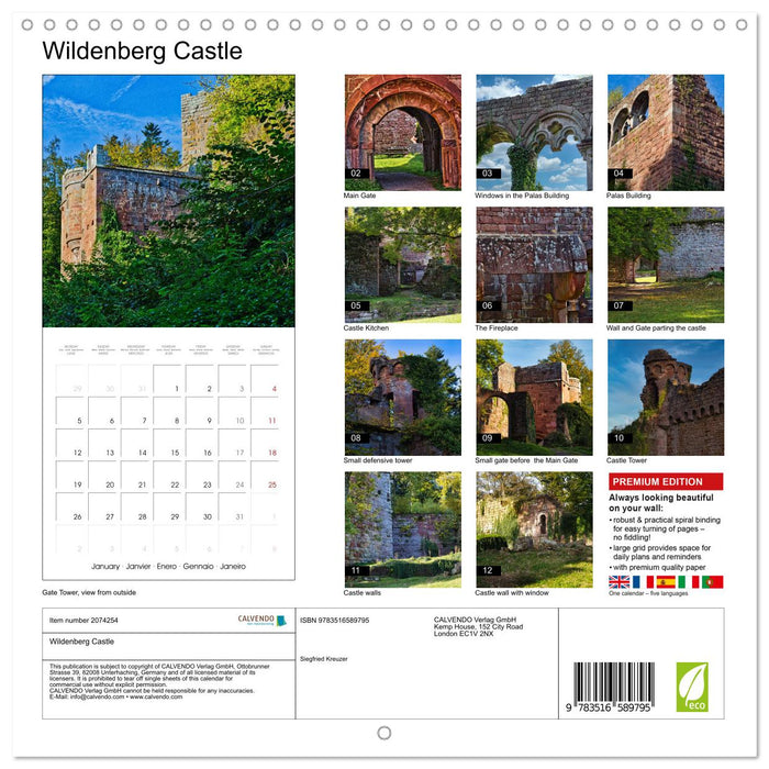 Wildenberg Castle (CALVENDO Monthly Calendar 2026)