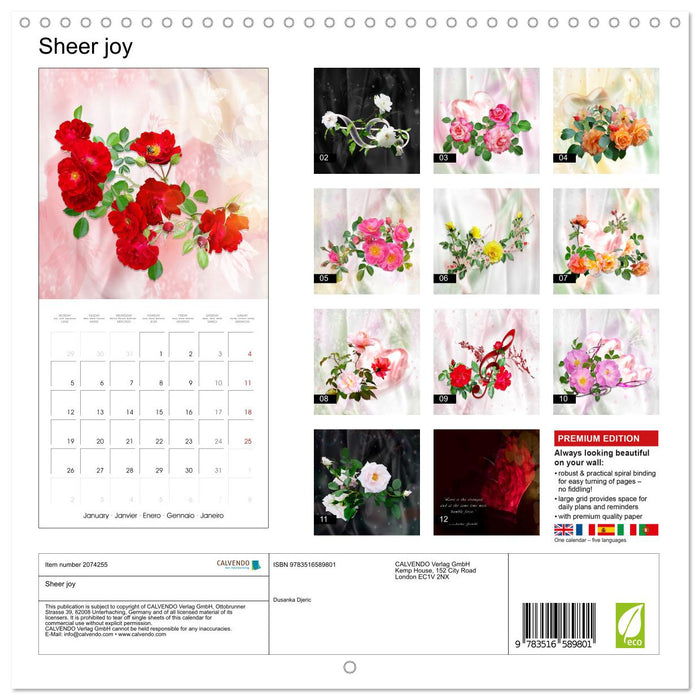 Sheer joy (CALVENDO Monthly Calendar 2026)